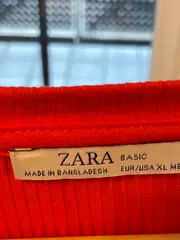 Vorschaubild 6 von Damen Langarmshirt Rot Gr. 42/XL Casual Rippstrick