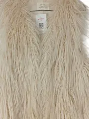 Vorschaubild 3 von Mädchen Fellweste Gr. 164 Kunstpelz Beige Boho Freizeit