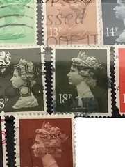 Vorschaubild 3 von Briefmarken Queen Elizabeth II. Verschiedene Werte Mehrfarbig Sammlung