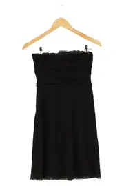 Vorschaubild 2 von Damen Freizeitkleid Gr. 34 XS Schwarz trägerlos Casual