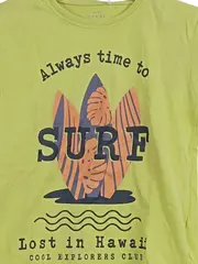 Vorschaubild 5 von Kinder T-Shirt Surf Motiv Gr. 104 Gelb Kurzarm Basic Needs