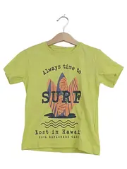 Vorschaubild 1 von Kinder T-Shirt Surf Motiv Gr. 104 Gelb Kurzarm Basic Needs