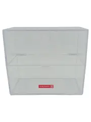 Vorschaubild 1 von Schreibtischorganizer Transparent Kunststoff Ablage Box 13x16cm Büro