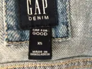 Vorschaubild 3 von Jeansjacke Kinder Gr. 110 Blau mit Stickerei Regenbogen Sterne