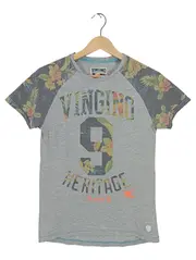 Vorschaubild 1 von Jungen T-Shirt Gr. 164 Mehrfarbig Floral Muster Schriftzug