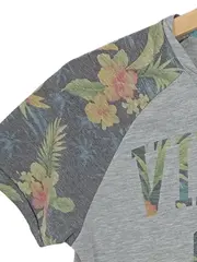 Vorschaubild 5 von Jungen T-Shirt Gr. 164 Mehrfarbig Floral Muster Schriftzug