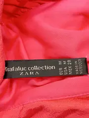 Vorschaubild 3 von Damen Freizeitkleid Rot Gr. 38/M Bohemian Vintage Cut-Out Rüschen