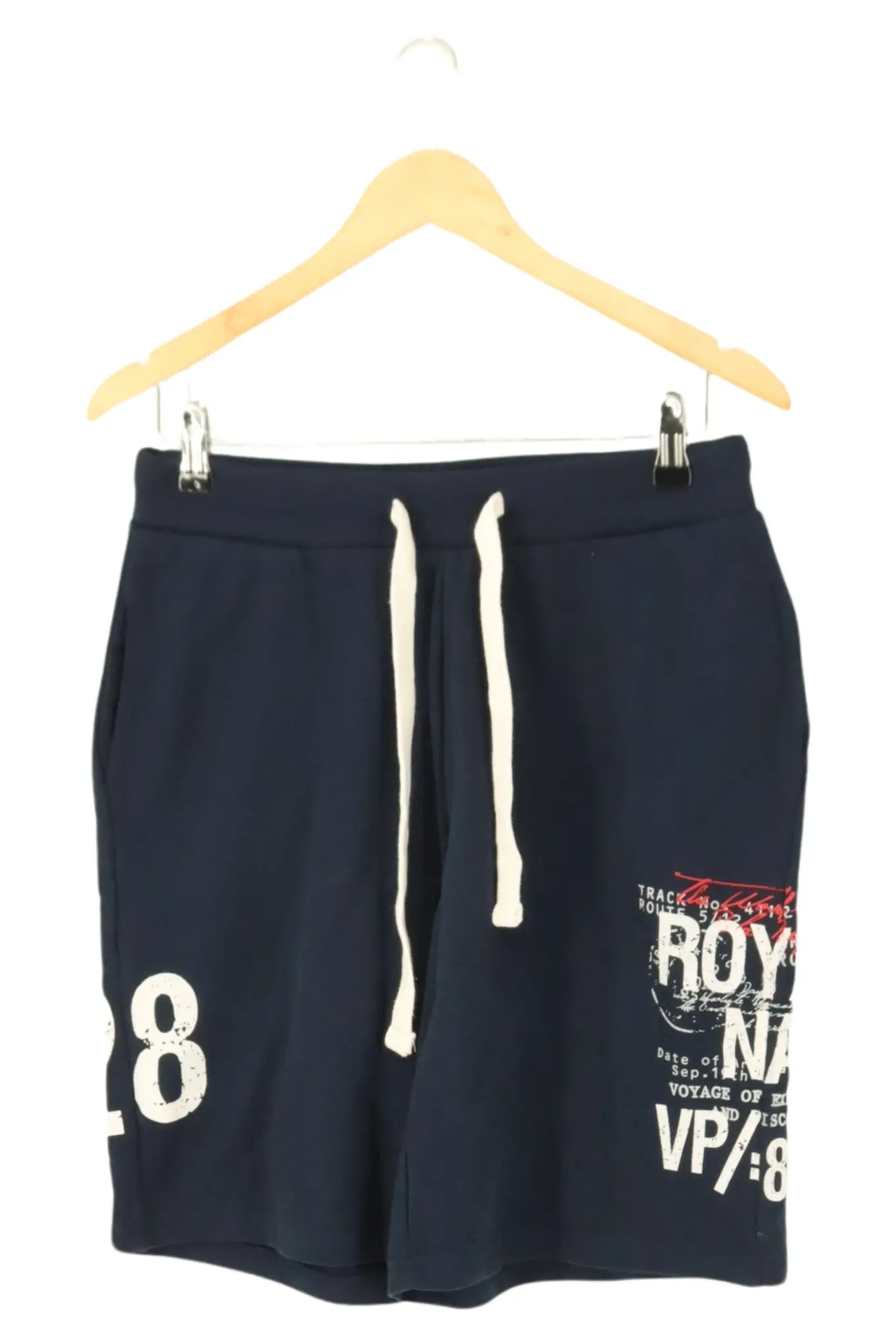 LIVERGY Herren Shorts Gr. M Blau Casual Sportlich Sweatshorts mit Print