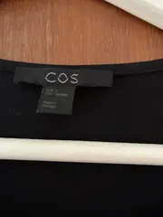 Vorschaubild 2 von Damen Freizeitkleid Schwarz Gr. S Baumwolle Taschen Minikleid