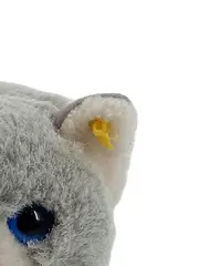 Vorschaubild 3 von Katze Plüschtier grau blaue Augen Kuscheltier 16cm