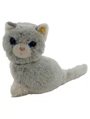 Vorschaubild 2 von Katze Plüschtier grau blaue Augen Kuscheltier 16cm