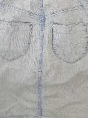 Vorschaubild 5 von Damen Jeanskleid Gr. 32/2XS Blau Casual Baumwolle