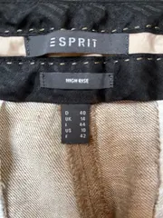 Vorschaubild 4 von Damen Anzughose Business Leinen Hose Beige Gr. 40