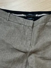 Vorschaubild 2 von Damen Anzughose Business Leinen Hose Beige Gr. 40