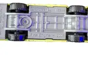 Vorschaubild 3 von Fire Engine Feuerwehr Spielzeugauto Metall Gelb 7.5cm