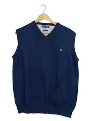 Vorschaubild 1 von Pullunder Herren Gr. L Navy Blau V-Ausschnitt Pure Cotton