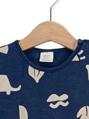 Vorschaubild 5 von Baby Strampler Kurzarm Dinosaurier Motiv Gr. 86/92 Blau