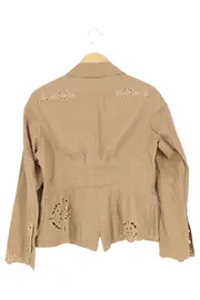 Vorschaubild 2 von Leichte Jacke Damen 40/L Beige Elegant Klassisch Lochmuster