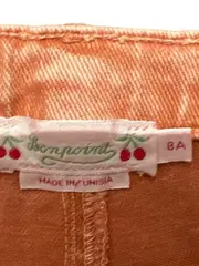 Vorschaubild 3 von Stoffhose Mädchen 128/134 Orange Weites Bein Denim