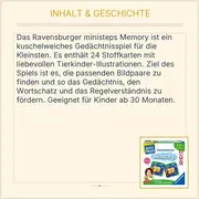 Vorschaubild 3 von ministeps Kuschelweiches memory Tierkinder Stoffkarten Spiel ab 30 Monate
