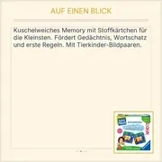 Vorschaubild 2 von ministeps Kuschelweiches memory Tierkinder Stoffkarten Spiel ab 30 Monate