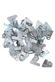Vorschaubild 1 von Möbelbeschläge Sortiment Metall Winkel Halterungen Silber DIY Reparatur