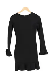 Vorschaubild 1 von Cocktailkleid Damen 34/XS Schwarz Feminin Modern Rüschen