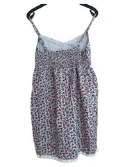 Vorschaubild 2 von Damen Sommerkleid Gr. 40 Blumenmuster Spitze Träger Beige