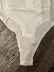 Vorschaubild 4 von Damen Hemdbluse Body Langarm Weiß Business Gr. UNI