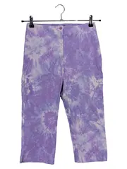 Vorschaubild 1 von DressIn Damen Leggings Capri Tie-Dye Lila Batik Gr. 36 Stretch Hose