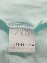 Vorschaubild 3 von Kinder Freizeitkleid Gr. 164 Blau Feminin Rüschen Baumwolle