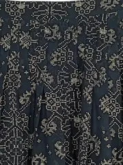 Vorschaubild 2 von Damen Faltenrock Gr. 34;XS Schwarz Grafisch Casual Minirock