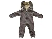 Vorschaubild 1 von EUROBEBE Baby Overall Kapuze Braun Gr. 74 Einteiler Baumwolle Komfortabel