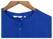 Vorschaubild 4 von Damen Bluse Gr. 38;M Blau Kurzarm Casual