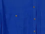 Vorschaubild 3 von Damen Bluse Gr. 38;M Blau Kurzarm Casual