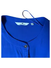 Vorschaubild 5 von Damen Bluse Gr. 38;M Blau Kurzarm Casual