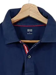 Vorschaubild 2 von Herren Poloshirt L Blau Basic Kurzarm