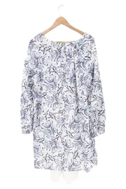 Vorschaubild 2 von Marc OPolo Damen Blusenkleid Gr. 38/M Blau Floral Muster Casual