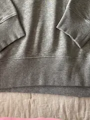 Vorschaubild 6 von Herren Sweatshirt Grau L Logo-Print Baumwolle Polyester