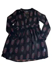 Vorschaubild 1 von Tortue Kleid Mädchen Gr. 140 Schwarz Blumen