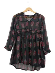 Vorschaubild 3 von Tortue Kleid Mädchen Gr. 140 Schwarz Blumen