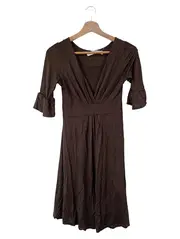 Vorschaubild 1 von Damen Freizeitkleid Gr. 36/S Braun Casual Viskose