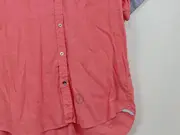 Vorschaubild 4 von Herren Leinen Hemd Kurzarm Rot XL Casual Freizeit
