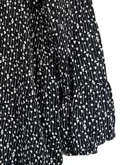 Vorschaubild 5 von Damen Bluse Gr. 36 Schwarz Weiß Gemustert Casual 3/4 Arm