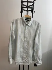 Vorschaubild 2 von Herren Freizeithemd gestreift Gr. M Casual Mehrfarbig