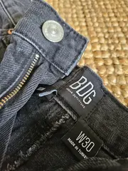 Vorschaubild 2 von Jeans Shorts Damen W30 Grau High Waist Casual