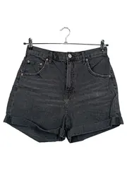 Vorschaubild 1 von Jeans Shorts Damen W30 Grau High Waist Casual