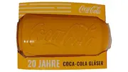 Vorschaubild 1 von Glas Dose 20 Jahre Jubiläum Sammelglas Gelb Logo 12cm