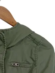 Vorschaubild 4 von Damen Parka Jacke Gr. 34/XS Oliv Casual Leichte Übergangsjacke