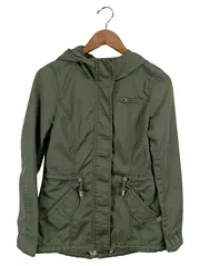 Vorschaubild 1 von Damen Parka Jacke Gr. 34/XS Oliv Casual Leichte Übergangsjacke